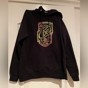 OBEY Hoodie Sweatshirt Black size Small